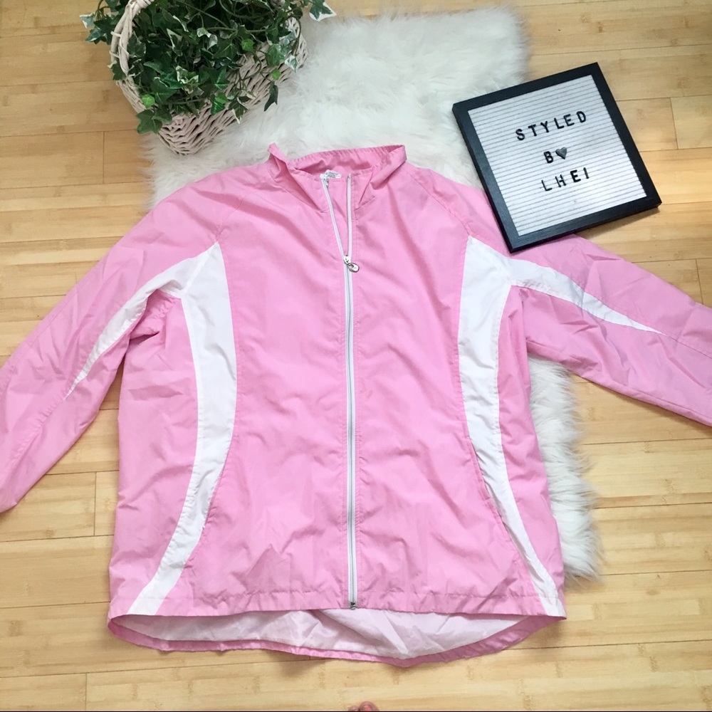 Oversized Pink Windbreaker Jacket - Picture 4 of 8